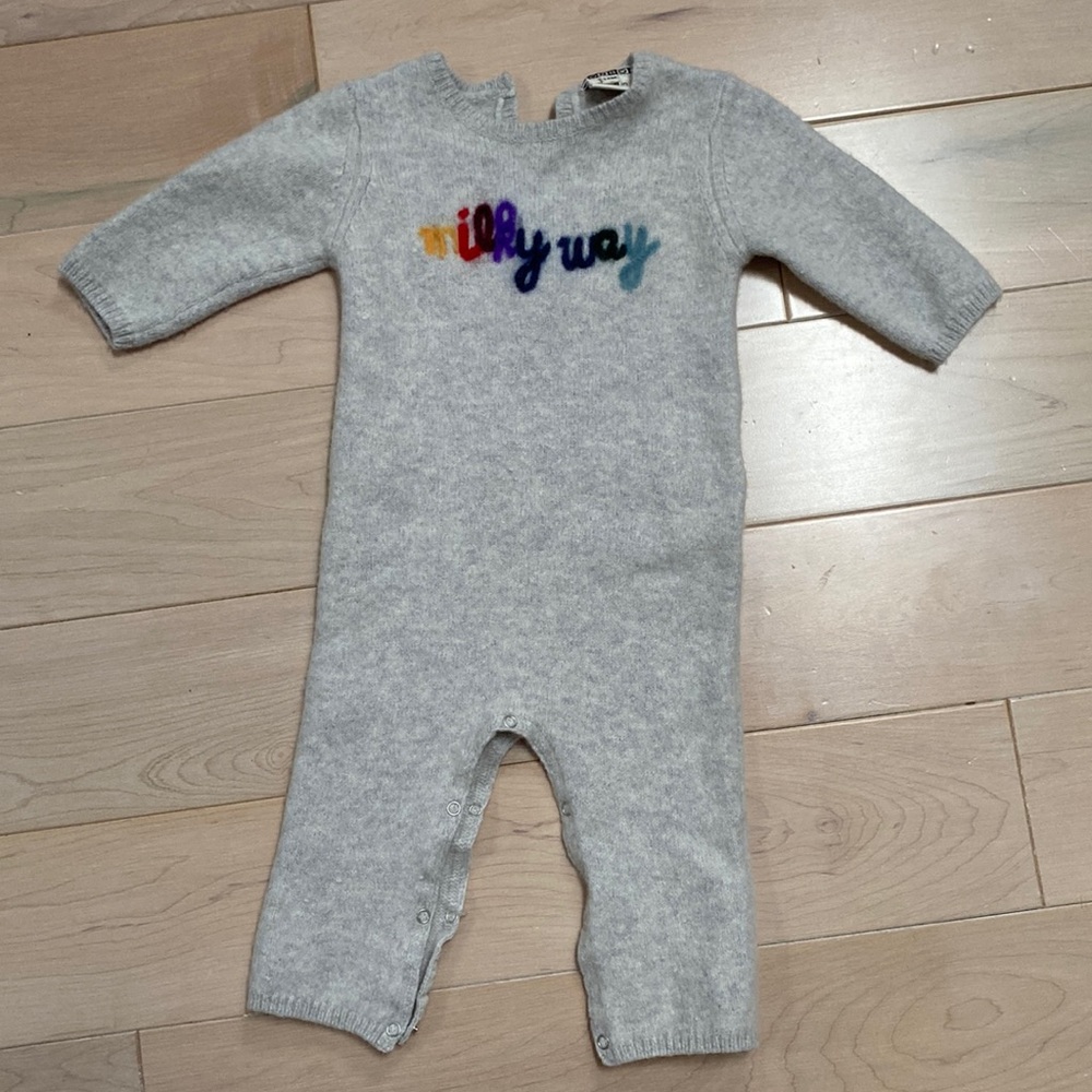 BonBon French designer boys girls unisex soft merino wool blend bodysuit